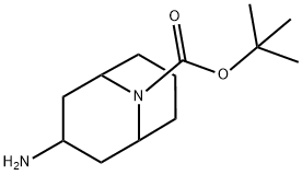 N-BOC-9-氮杂双环[3.3.1]壬烷-3-氨基 结构式