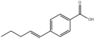 E-4-(1-戊烯基)-苯甲酸 结构式