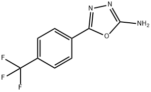 5-[4-(三氟甲基)苯基]-1,3,4-噁二唑-2-胺 结构式
