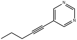 Pyrimidine, 5-(1-pentynyl)- (9CI) 结构式