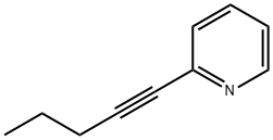 Pyridine, 2-(1-pentynyl)- (9CI) 结构式