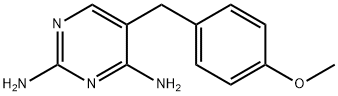 5-(4-甲氧基苄基)-2,4-氨基嘧啶 结构式