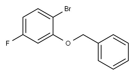 2-苄氧基-1-溴-4-氟苯 结构式