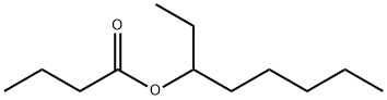 1-ethylhexyl butyrate 结构式