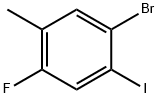 1-溴-4-氟-2-碘-5-甲苯 结构式