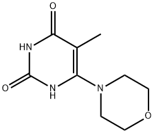 5-甲基-6-(4-吗啉基)-2,4(1H,3H)-嘧啶二酮 结构式