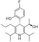 (ΑR,4S)-REL-4-(4-氟-2-羟基苯基)-Α-甲基-2,6-双(1-甲基乙基)-5-丙基-3-吡啶甲醇 结构式