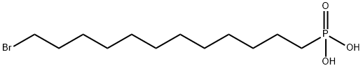 12-溴十二烷基磷酸 结构式