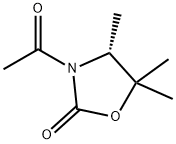2-Oxazolidinone, 3-acetyl-4,5,5-trimethyl-, (R)- (9CI) 结构式