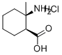 顺-2-氨基-2-甲基环己烷羧酸 盐酸盐 结构式