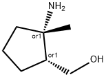 Cyclopentanemethanol, 2-amino-2-methyl-, (1R,2S)-rel- (9CI) 结构式