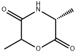 2,5-Morpholinedione,3,6-dimethyl-,(3R)-(9CI) 结构式