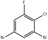 2-氯-3，5-二溴氟苯 结构式