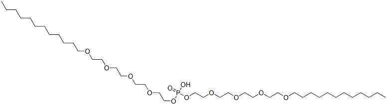 bis[3,6,9,12-tetraoxatetracosyl] hydrogen phosphate  结构式