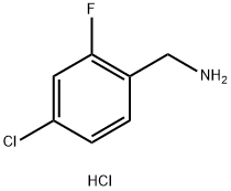 4-氯-2-氟苄胺盐酸盐 结构式