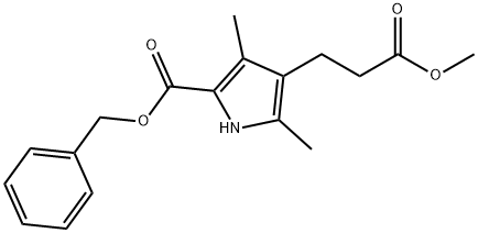 Methyl 5-<WBR>(benzyloxycarbonyl)<WBR>-<WBR>2,4-<WBR>dimethyl-<WBR>3-<WBR>pyrrolepropionate