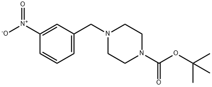 叔丁基 4-(3-硝基苯)哌嗪-1-羧酸盐 结构式