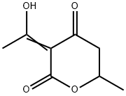 2H-Pyran-2,4(3H)-dione, dihydro-3-(1-hydroxyethylidene)-6-methyl- (9CI) 结构式