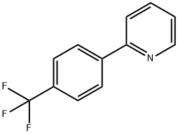 2-[4-(三氟甲基)苯基]吡啶 结构式