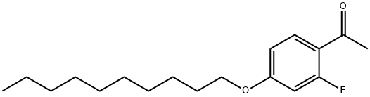 4'-N-DECYLOXY-2'-FLUOROACETOPHENONE 结构式