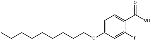 2-FLUORO-4-N-NONYLOXYBENZOIC ACID 结构式