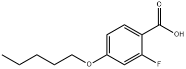 2-FLUORO-4-N-PENTYLOXYBENZOIC ACID 结构式