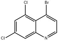 4-BROMO-5,7-DICHLOROQUINOLINE 结构式