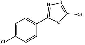 5-(4-氯苯基)-1,3,4-噁二唑-2-硫醇 结构式