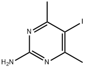 2-氨基-4,6-二甲基-5-碘嘧啶 结构式