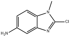 (9CI)-2-氯-1-甲基-1H-苯并咪唑-5-胺 结构式