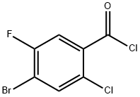 4-溴-2-氯-5-氟苯甲酰氯 结构式