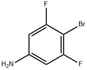 4-溴-3,5-二氟苯胺 结构式