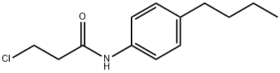 N-(4-丁基苯基)-3-氯-丙酰胺 结构式