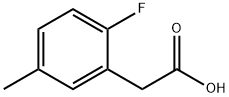 2-氟-5-甲基苯乙酸 结构式