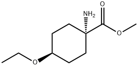 Cyclohexanecarboxylic acid, 1-amino-4-ethoxy-, methyl ester, cis- (9CI) 结构式