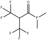 Dimethyl[3,3,3-trifluoro-1-oxo-2-(trifluoromethyl)propyl]phosphine 结构式