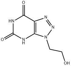 3-(2-Hydroxyethyl)-3H-1,2,3-triazolo[4,5-d]pyrimidine-5,7(4H,6H)-dione 结构式