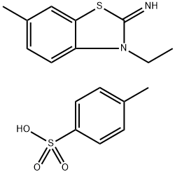 3-乙基-6-甲基苯并[D]噻唑-2(3H)-亚胺4-甲基苯磺酸盐 结构式