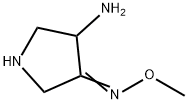 3-Pyrrolidinone,4-amino-,O-methyloxime(9CI) 结构式