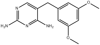 5-[(3,5-dimethoxyphenyl)methyl]pyrimidine-2,4-diamine 结构式