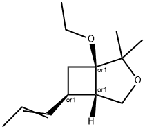 3-Oxabicyclo[3.2.0]heptane,1-ethoxy-2,2-dimethyl-6-(1-propenyl)-,(1alpha,5alpha,6alpha)-(9CI) 结构式