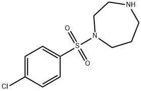 1-(4-氯苯磺酰基)高哌嗪 结构式