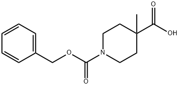 N-Cbz-4-甲基-4-哌啶甲酸 结构式