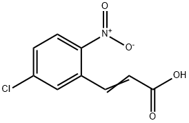 5-氯-2-硝基肉桂酸 结构式