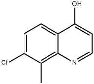 7-CHLORO-4-HYDROXY-8-METHYLQUINOLINE 结构式