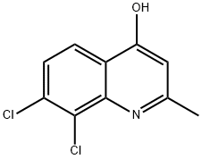 7,8-DICHLORO-2-METHYLQUINOLIN-4(1H)-ONE 结构式