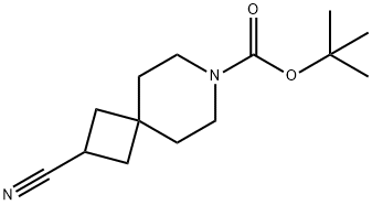 2-氰基-7-氮杂螺[3.5]壬烷-7-甲酸 叔丁基 酯 结构式