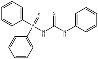 N-(Diphenylphosphinothioyl)-N'-phenylthiourea 结构式