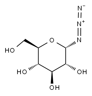ALPHA-D-吡喃葡萄糖基叠氮化物 结构式