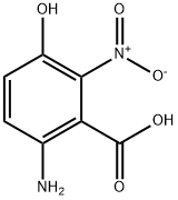 Benzoic acid, 6-amino-3-hydroxy-2-nitro- (9CI) 结构式